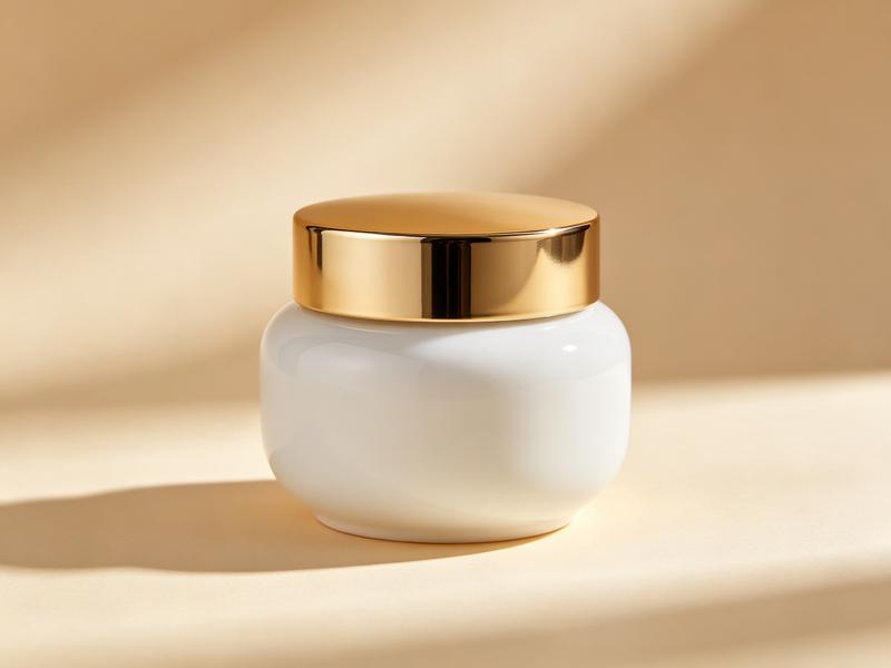 Illustration of an anti-aging cream jar