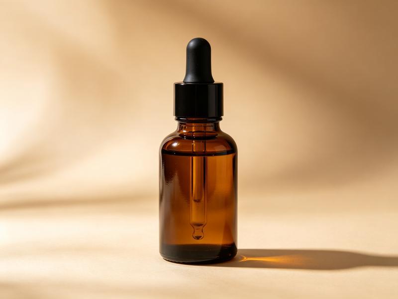 Illustration of a hair serum dropper bottle